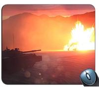 YENDOSTEEN Alfombrilla de ráton de Juego de Costura de precisión, Patrón de Campo de Batalla Rectángulo Personalizado Alfombrilla de ratón Antideslizante Alfombrilla de ratón de Juego