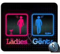 YENDOSTEEN Alfombrilla de ráton de Juego de Costura de precisión, The Ladies and The Gents Pattern Rectángulo Personalizado Alfombrilla de ráton de Goma Antideslizante Alfombrillas de ratón de Juego