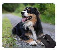 YENDOSTEEN Alfombrilla de ratón de Pastor Australiano, Alfombrilla de ratón, Alfombrilla de ratón para Perro