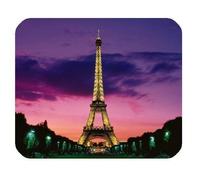YENDOSTEEN Alfombrilla de ráton del diseño único de Mousepad Hermosa Purple Sunset Eiffel Tower Paris Juego Mousepad MP7325