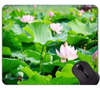 YENDOSTEEN Alfombrilla de ráton del Juego de Las Ilustraciones espirituales sagradas de la Flor de Lotus - cojín de ratón de la Oficina de Lotus