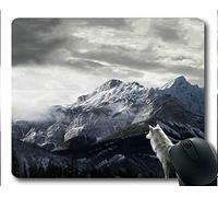 YENDOSTEEN Alfombrilla de ratón Gaming, Alfombrilla de ratón Mountain Wolf (Multicolor)