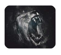 YENDOSTEEN Alfombrilla de ratón Gaming, The King of Forest - Lion Mini Design Gaming Mouse Pad Rectangle Mousepad