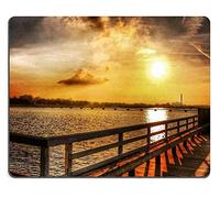 YENDOSTEEN Alfombrilla de ratón Juego Alfombrilla de ratón Alfombrilla de ratón de Caucho Natural Puesta de Sol Conjunto de Material de Goma Natural M0A13638