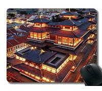 YENDOSTEEN Alfombrilla de ratón para Juegos, Mosaico de Cultura Oriental con Alfombrillas de ratón de Templo de reliquia del Diente de Buda