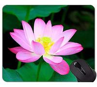 YENDOSTEEN Alfombrilla de ratón para Juegos Serenity de Lotus Flowers - Alfombrilla de ratón Lotus con Borde Cosido