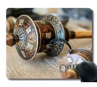 YENDOSTEEN Alfombrilla de ratón Personalizada, el día es por la mañana, Alfombrilla de Budismo con Borde Cosido