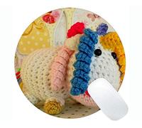 YENDOSTEEN Alfombrilla de ratón Redonda Personalizada Personalizada Alfombrilla de ratón, Temas de Unicornio Alfombrillas de ratón Redondas