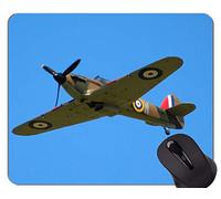 YENDOSTEEN Alfombrilla para ratón con Borde Cosido, Guerra Mundial, Aviones de Guerra, Militares Antideslizantes, Base de Goma, Alfombrilla de ratón