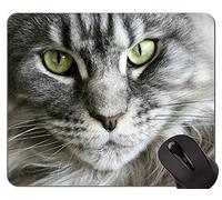 YENDOSTEEN Alfombrillas de ratón, Alfombrilla de ratón American Shorthair con Borde de Bloqueo, Alfombrilla de ratón Cat con Borde Cosido