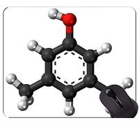 YENDOSTEEN Alfombrillas de ratón Cool Science Personalizadas, Alfombrillas de ratón con Xylenol con Borde Cosido