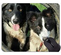 YENDOSTEEN Alfombrillas de ratón Divertidas del Amante del Perro de Pastor alemán, Alfombrillas de ratón Personalizadas del Juego del rectángulo de Farbpulver