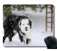 YENDOSTEEN Alfombrillas de ratón para Juegos, Perro Pug Lindo, Costura de precisión, Alfombrilla de ratón Duradera