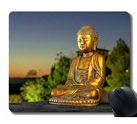YENDOSTEEN Alfombrillas de ratón Personalizadas, si lo Sabe, Nos vemos, Buda Antideslizante Base de Goma Mousepad
