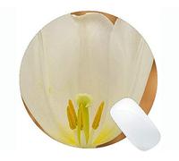 YENDOSTEEN Alfombrillas de ratón Redondas Personalizadas, Temas de tulipán Alfombrilla de ratón Antideslizante