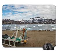YENDOSTEEN Alfombrillas para Juegos, Alfombrillas de ratón, Sled Dog Sled Greenland Summer Arctic Polar 1