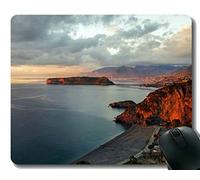 YENDOSTEEN Alfombrillas para Ratón Personalizadas, Happy Dinosaur Praia A Mare Mouse Pads