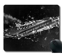 YENDOSTEEN Almohadilla para ratón con Borde Cosido, HMS Ark Royal (R09) Almohadilla antirresbaladiza de Caucho Antideslizante para Juegos de Guerra