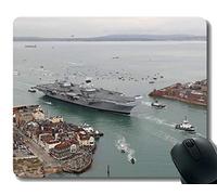 YENDOSTEEN Almohadilla para ratón con Borde Cosido, HMS Militar, Reina Elizabeth (R08), Alfombrilla para ratón, Base de Goma Antideslizante