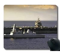 YENDOSTEEN Almohadilla para ratón con Borde Cosido, portaviones CVN 65 HMS Atrevido USS Enterprise Mouse Mat, Base de Goma Antideslizante, Alfombrilla de ratón