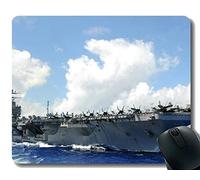 YENDOSTEEN Almohadilla para ratón con Borde Cosido, USS Abraham Lincoln (CVN 72) Alfombrilla para ratón Warship, Base de Goma Antideslizante