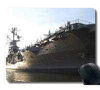 YENDOSTEEN Almohadilla para ratón con Borde Cosido, USS Intrepid (CV 11) Alfombrilla para ratón Warship, Base de Goma Antideslizante