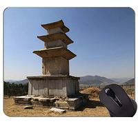 YENDOSTEEN Almohadilla para ratón con Borde de Bloqueo, compitiendo con la Estatua de Buda, con un rectángulo Personalizado, Alfombrillas para ratón