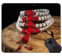 YENDOSTEEN Almohadilla para ratón con Borde de Bloqueo, compitiendo con la Estatua de Buda, con un rectángulo Personalizado, Alfombrillas para ratón