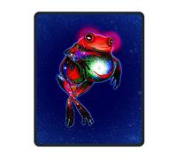 YENDOSTEEN Almohadilla para ratón Exclusiva y Cosida de Space Frog, Exclusiva y Resistente Almohadillas de Estudio de Juegos de Oficina a Prueba de Agua Alfombrilla de ratón Antideslizante