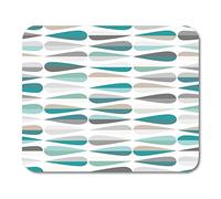 YENDOSTEEN Almohadillas para Mouse de Mediados de Siglo Retro Formas de Gota Retro en Varios Tonos de Color Resumen para Todos y para el propósito Alfombrillas para Mouse