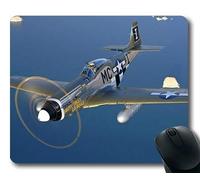 YENDOSTEEN Avión WWII, Alfombrilla de ratón para Juegos Grandes, Luchador en Este Momento, Alfombrilla de ratón con Bordes cosidos