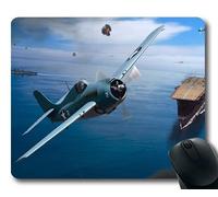 YENDOSTEEN Aviones de la Guerra Mundial, Alfombrillas de ratón para Juegos, Nombres de Chicas luchadoras, Alfombrillas de ratón con Bordes cosidos