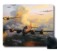 YENDOSTEEN Aviones de la Guerra Mundial, cojín de ratón cómodo, pionero guía de Caza, cojín de ratón con Bordes cosidos