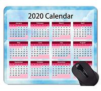 YENDOSTEEN Calendario 2020 con el cojín de ratón Original de Encargo de los días de Fiesta, Cojines de ratón temáticos Hermosos del Cielo