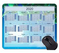 YENDOSTEEN Calendario 2020 con la Alfombrilla de ratón Gaming de Las Vacaciones, Alfombrillas de ratón temáticas de Las Hojas del Cielo