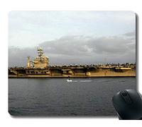 YENDOSTEEN Cojín de ratón con el Borde Cosido, USS Theodore Roosevelt (CVN 71) Mousepad de Goma Antideslizante del Buque de Guerra