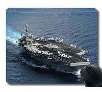 YENDOSTEEN Cojín de ratón con el Borde Cosido, USS Theodore Roosevelt (CVN 71) Mousepad de Goma Antideslizante del Buque de Guerra