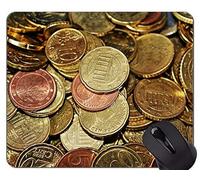 YENDOSTEEN Cojín de ratón de Encargo único Mousepad, Monedas de Dinero Capital Office Mouse Pad