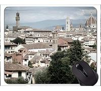 YENDOSTEEN Cojín de ratón de Goma Antideslizante del Juego, cojín de ratón de la religión de Florencia Buda con el Borde Cosido