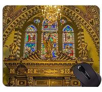 YENDOSTEEN Cojín de ratón de Goma Antideslizante del Juego, Cojines de ratón de la Estatua de Santa Maria Novella Buddah Buda