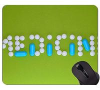 YENDOSTEEN Cojín de ratón de la química Oculta de la alquimia Personalizado, cojín de ratón de la Farmacia con el Borde Cosido