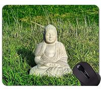 YENDOSTEEN Cojín de ratón de Las Citas de la Vida antirresbaladizo, Buda el Tiempo está pasando el cojín de ratón de Goma