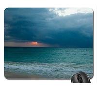YENDOSTEEN Cojín de ratón del Juego del Paisaje de la Naturaleza, cojín de ratón de la Salida del Sol de Playa del Carmen, cojín de ratón (cojín de ratón de los océanos)