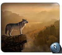 YENDOSTEEN Cojín de ratón del Modelo despredador del precipicio de la Roca del Lobo, cojín de ratón Modificado para requisitos particulares cómodo Impresa Caucho Antideslizante del Ordenador