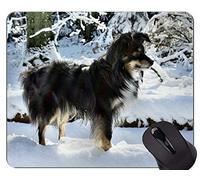 YENDOSTEEN Cojín de ratón del Perro del Amigo del Pastor alemán, Alfombrilla de Raton del Perro