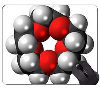 YENDOSTEEN Cojines de ratón de Cool Science Personalizados, cojín de ratón de Corona con Borde Cosido