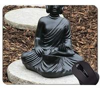 YENDOSTEEN Cojines de ratón modificados para requisitos particulares, cojín de ratón de Goma de la Estatua de Buddha de la religión de la Cita