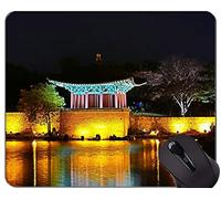 YENDOSTEEN Cojines de ratón modificados para requisitos particulares, cojín de ratón de Goma del Zen de Buda de la Estatua de República de Corea