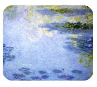 YENDOSTEEN Colorido Hermosa Fantasía Encantadora Arte Único Flor Linda Agua NINFA Loto Aceite Acuarela Pintura Rectángulo Mousepad Personalizar Mousepad