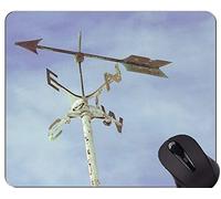 YENDOSTEEN Compass Mouse Pad Antideslizante, brújula, Cuerda y Gafas Wind Rose Mouse Pad con Borde Cosido